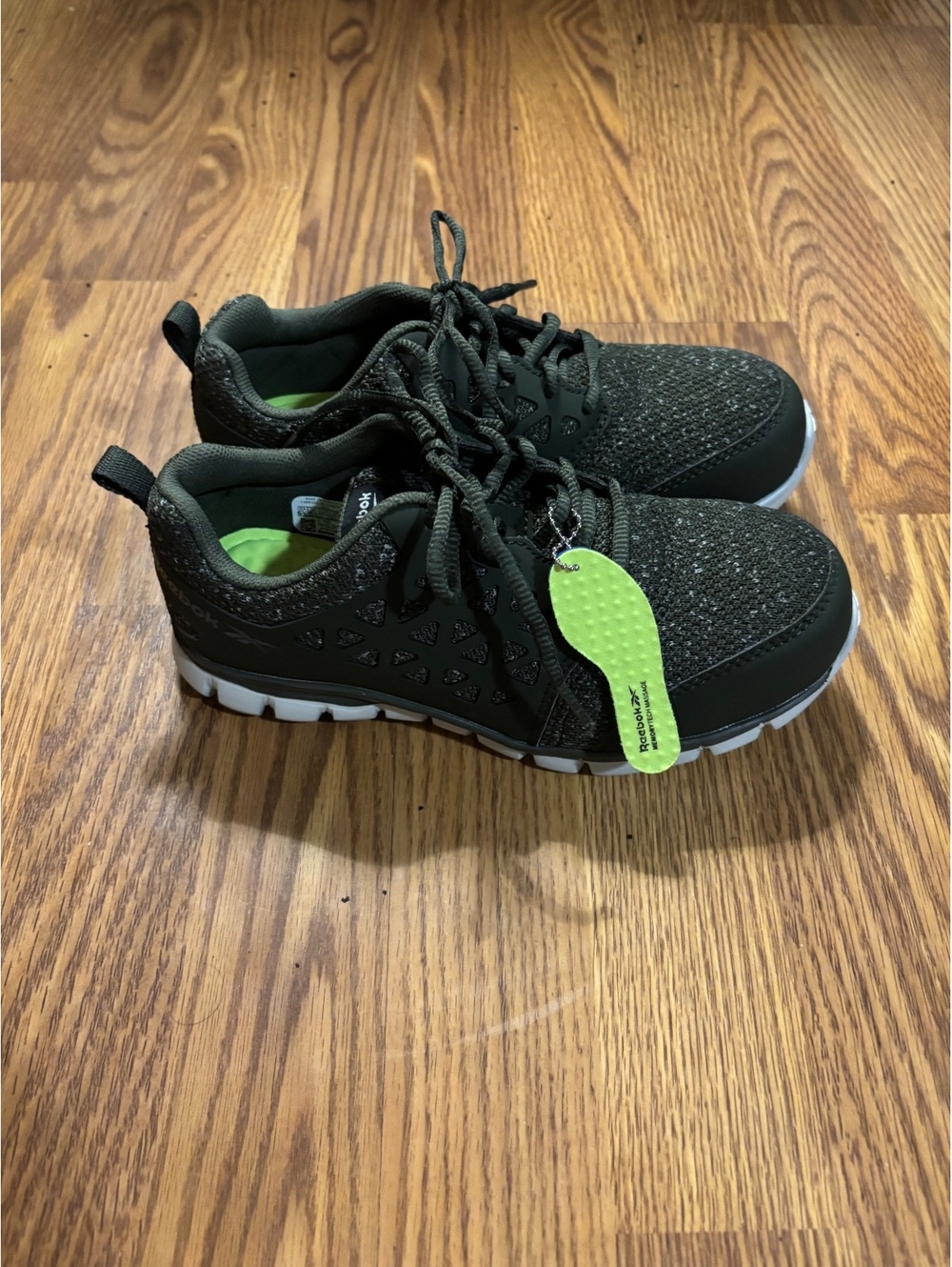 Brand New Reebok Work Sublite Cushion Shoes-Olive Green-Size 6.5